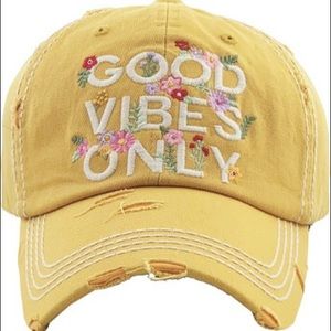 COPY - GOOD VIBES ONLY Washed Vintage Ballcap